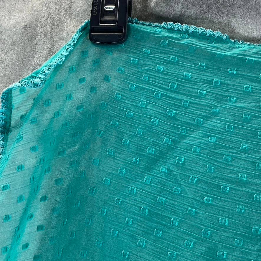 INC INTERNATIONAL CONCEPTS Women's Teal Swiss Dot Bandana Scarf SZ OS