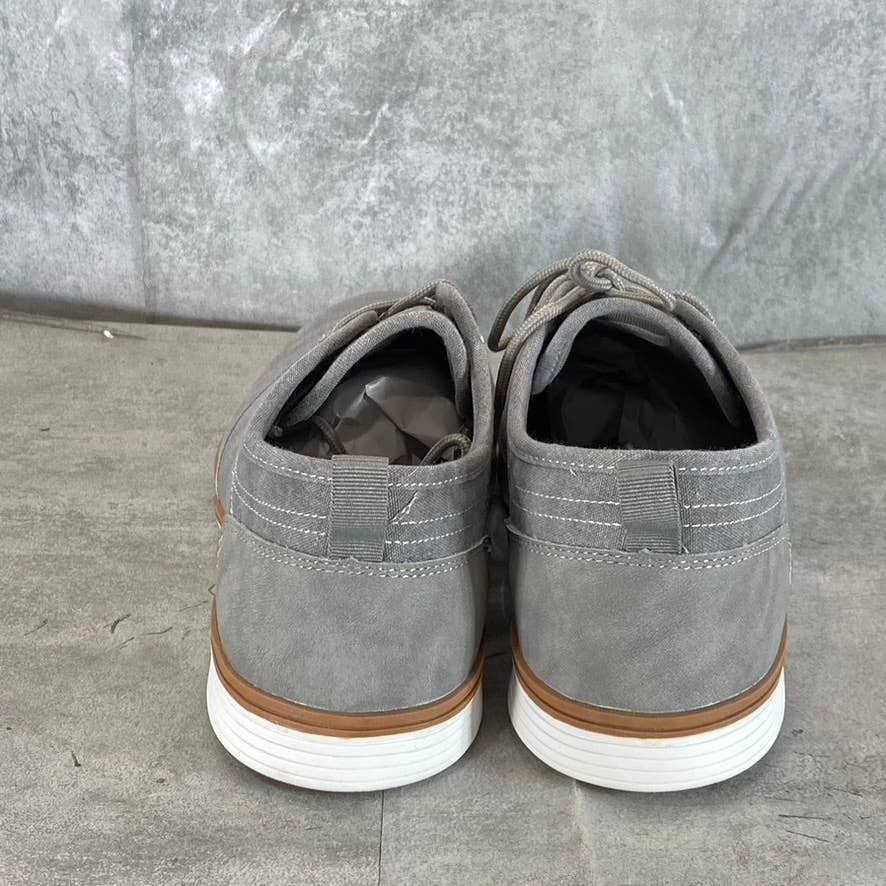 RESERVED FOOTWEAR NEW YORK Men's Light Grey Atomix Low-Top Sneakers SZ 13