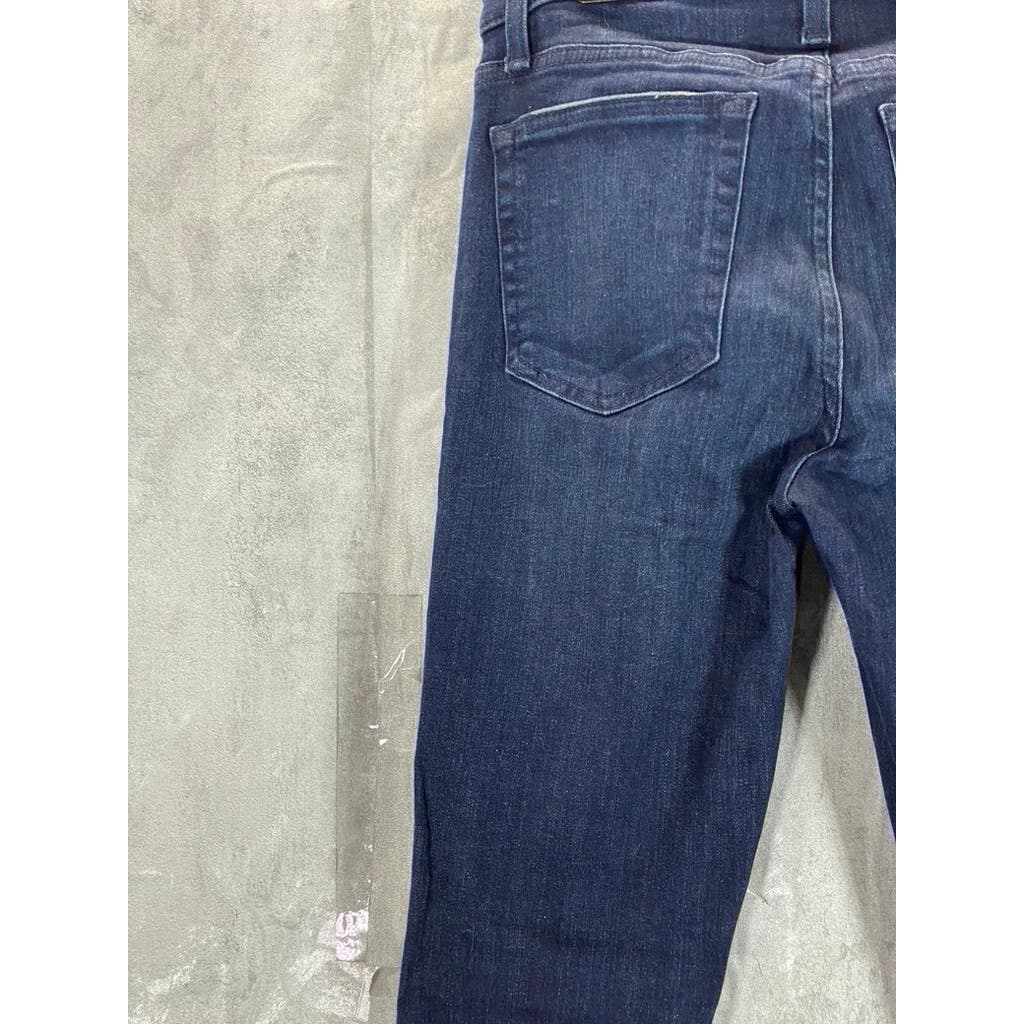 JOE'S Jeans Women's Dark Wash Ruby High-Rise Raw-Hem Skinny Ankle Jeans SZ 26