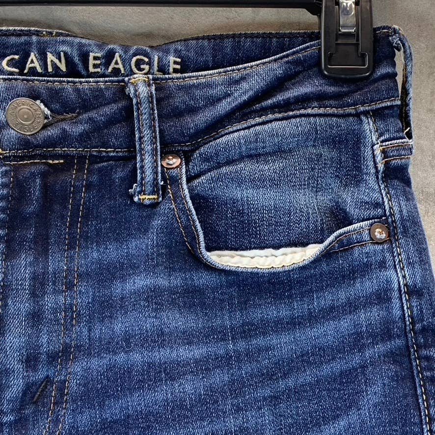 AMERICAN EAGLE OUTFITTERS Men's Deeply Cobalt AirFlex Slim Jeans SZ 30X30