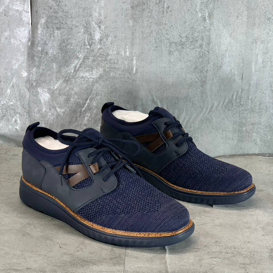 VANCE CO. Men's Navy Claxton Tru Comfort Foam Knit Lace-Up Sneakers SZ 11.5