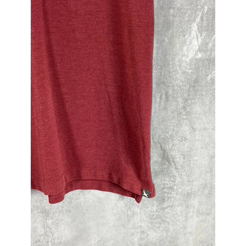 EDDIE BAUER Men's Red Classic Short-Sleeve Polo Shirt SZ L