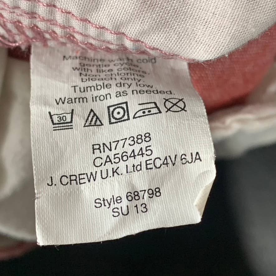 J.CREW Men's Coral Regular-Fit Stretch Chino Shorts SZ 36