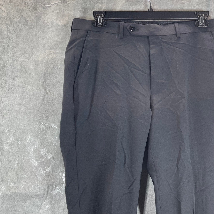 BAR III Men's Charcoal Solid Skinny-Fit Wrinkle-Resistant Wool Pants SZ 34X34
