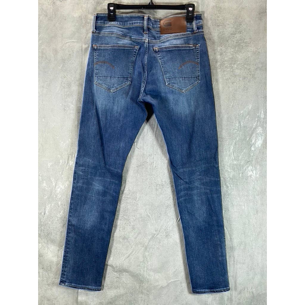 G-STAR RAW Men's Worn In Dusk Blue 3301 Slim-Fit Jeans SZ 32X32