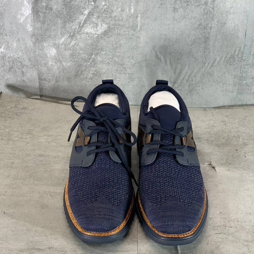 VANCE CO. Men's Navy Claxton Tru Comfort Foam Knit Lace-Up Sneakers SZ 11.5