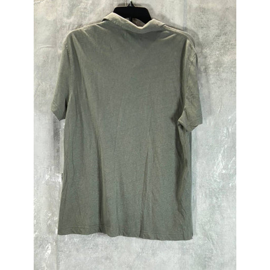 THE MEN'S STORE At Bloomingdales Men's Grey Short Sleeve Polo Shirt SZ M