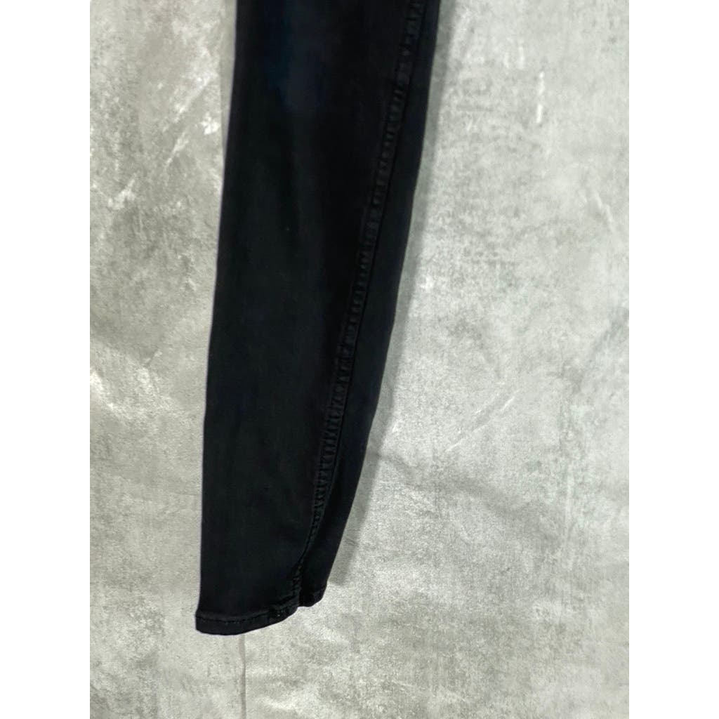 7 FOR ALL MANKIND Women's Black Solid The High-Rise Skinny Jeans SZ 28