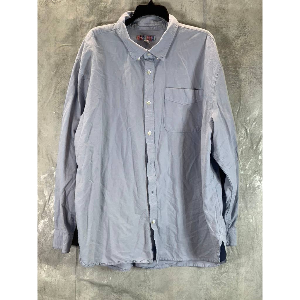 URBAN OUTFITTERS Men's Grey Button-Up Long-Sleeve Shirt SZ XL