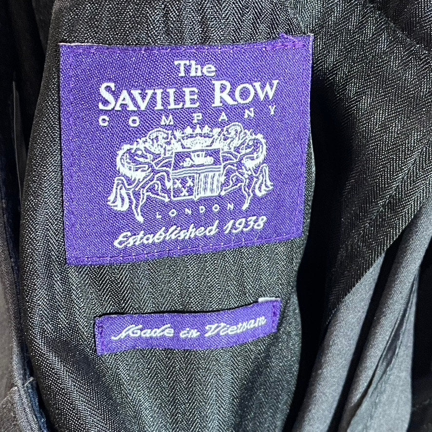 THE SAVILE ROW COMPANY Men's Gray Brixton Flat Front Suit Pants SZ 36