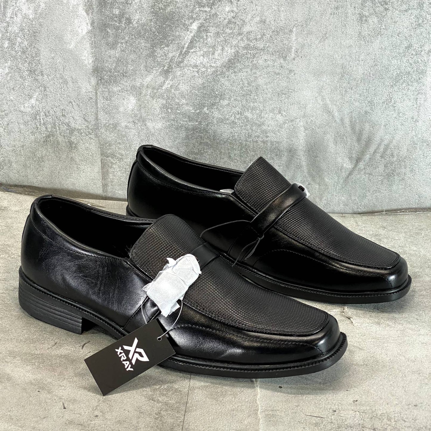 XRAY FOOTWEAR Men's Black Faux-Leather Magno Slip-On Loafers SZ 9.5