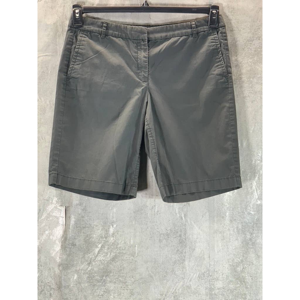 J.CREW Women's Charcoal Regular-Fit Chino Shorts SZ 8