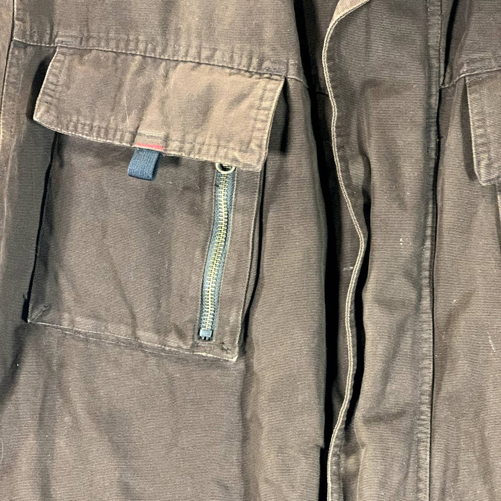 EDDIE BAUER Men's Big&Tall Vintage Brown Full-Zip Utility Jacket SZ XL/T