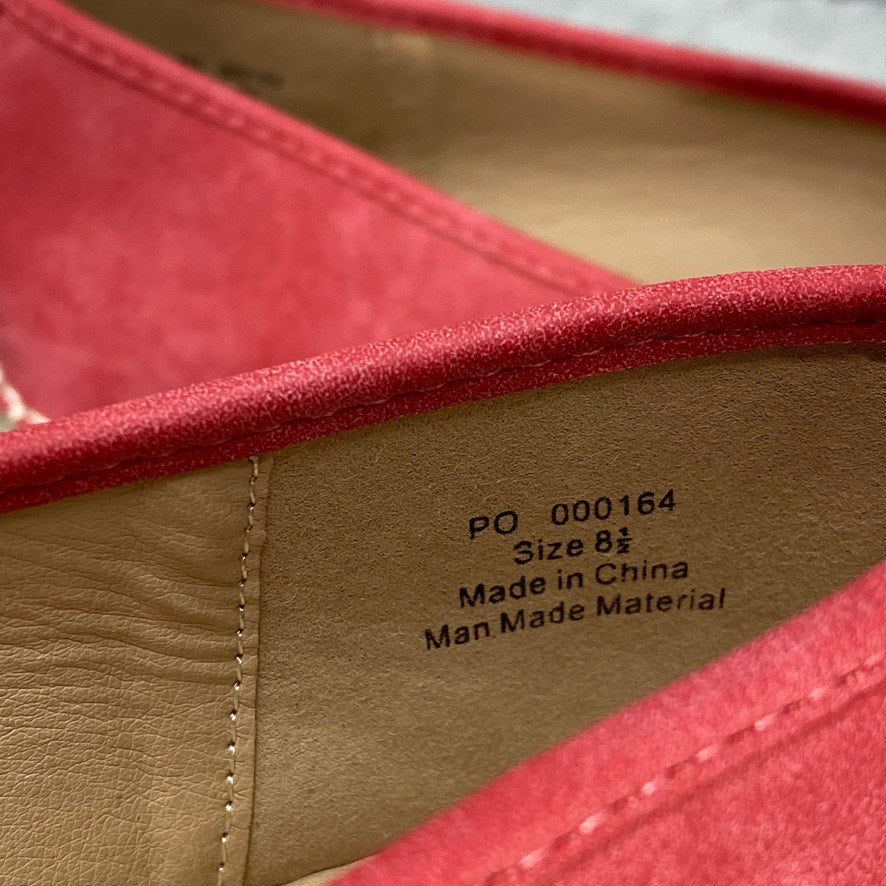 JOURNEE COLLECTION Red Rosela Espardille Flats SZ 8.5