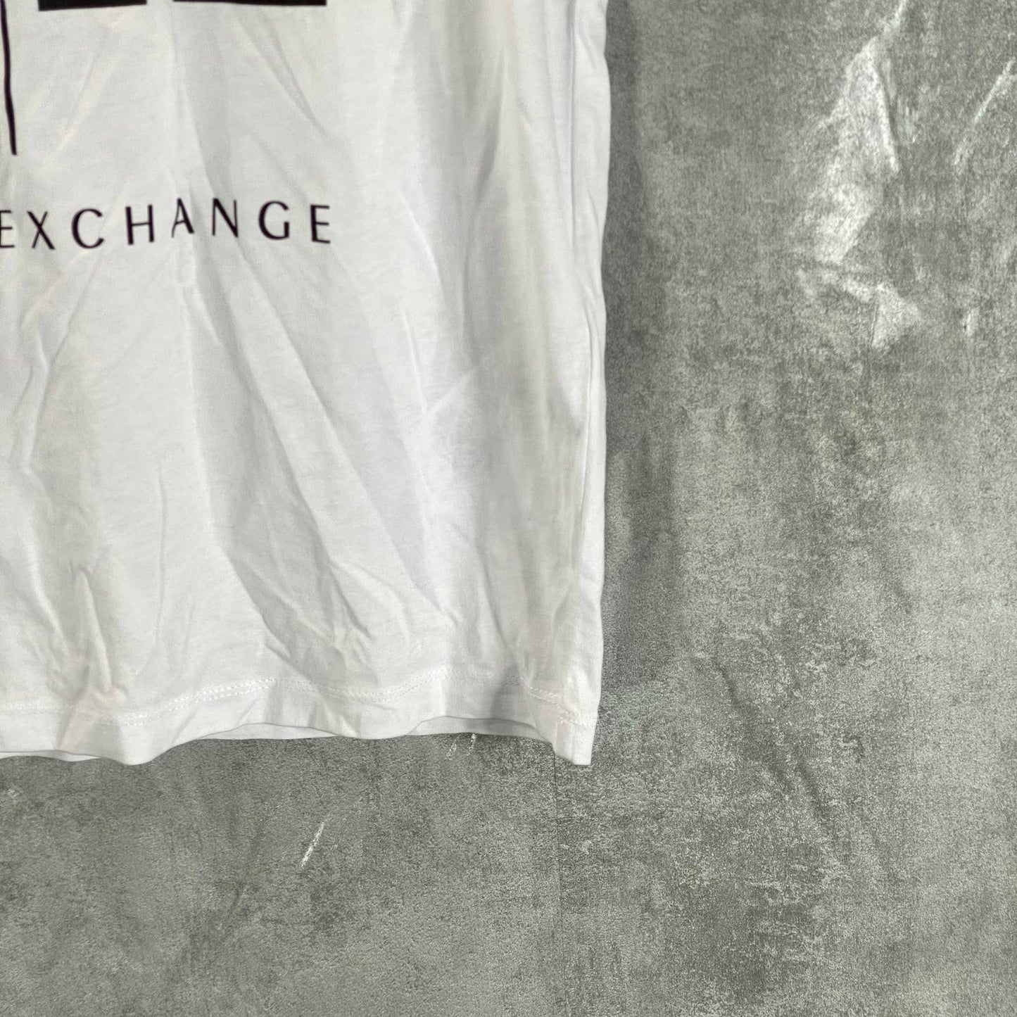 A|X ARMANI EXCHANGE Men's White Regular-Fit Icon Logo Crewneck T-Shirt SZ S