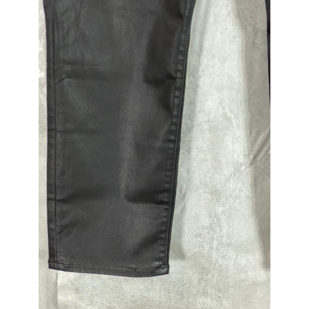 J BRAND Women's Stellar Black Solid Alma High-Rise Straight Jeans SZ 29