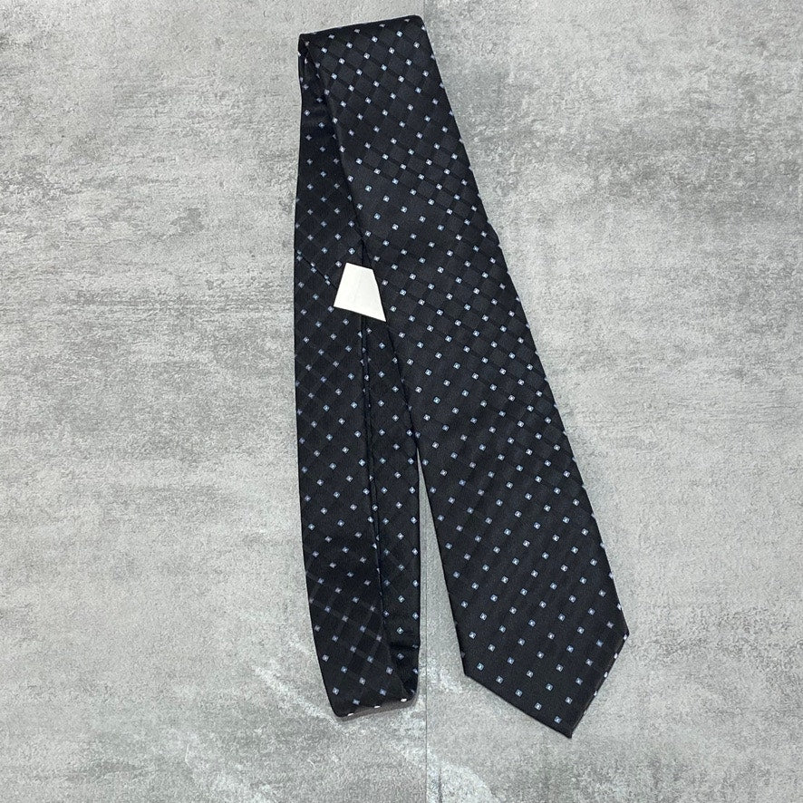 CLUB ROOM Men's Black Linked Neat Tie OS