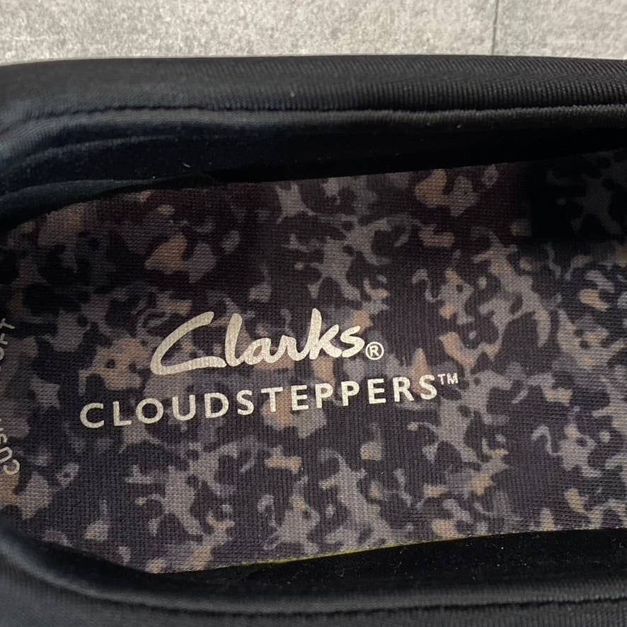 CLARKS Cloudsteppers Women's Black Breeze Bali Slip-On Sneakers SZ 7.5