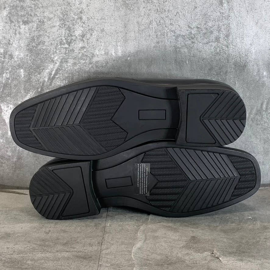 XRAY FOOTWEAR Men's Black Faux-Leather Magno Slip-On Bit Loafers SZ 10