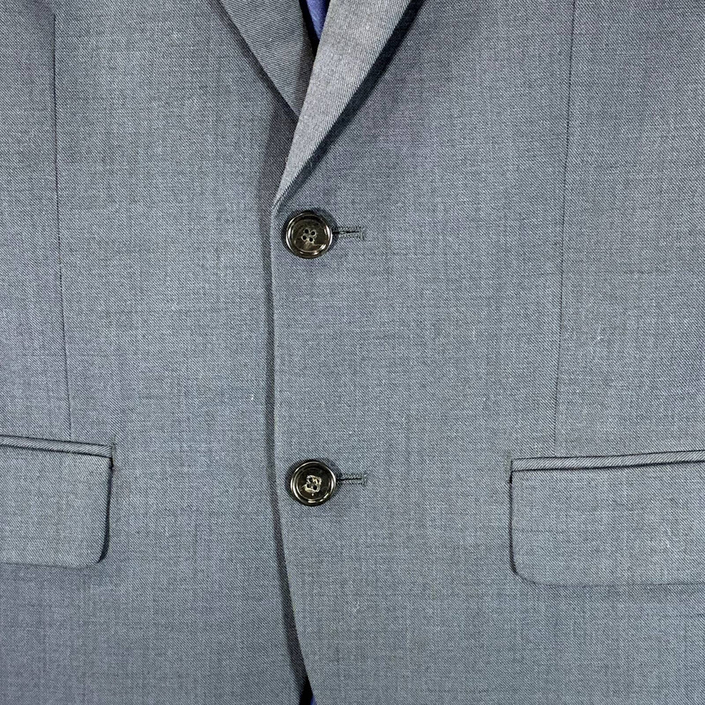 INDOCHINO Men's Blue Two-Button Long-Sleeve Suit Jacket SZ N/A