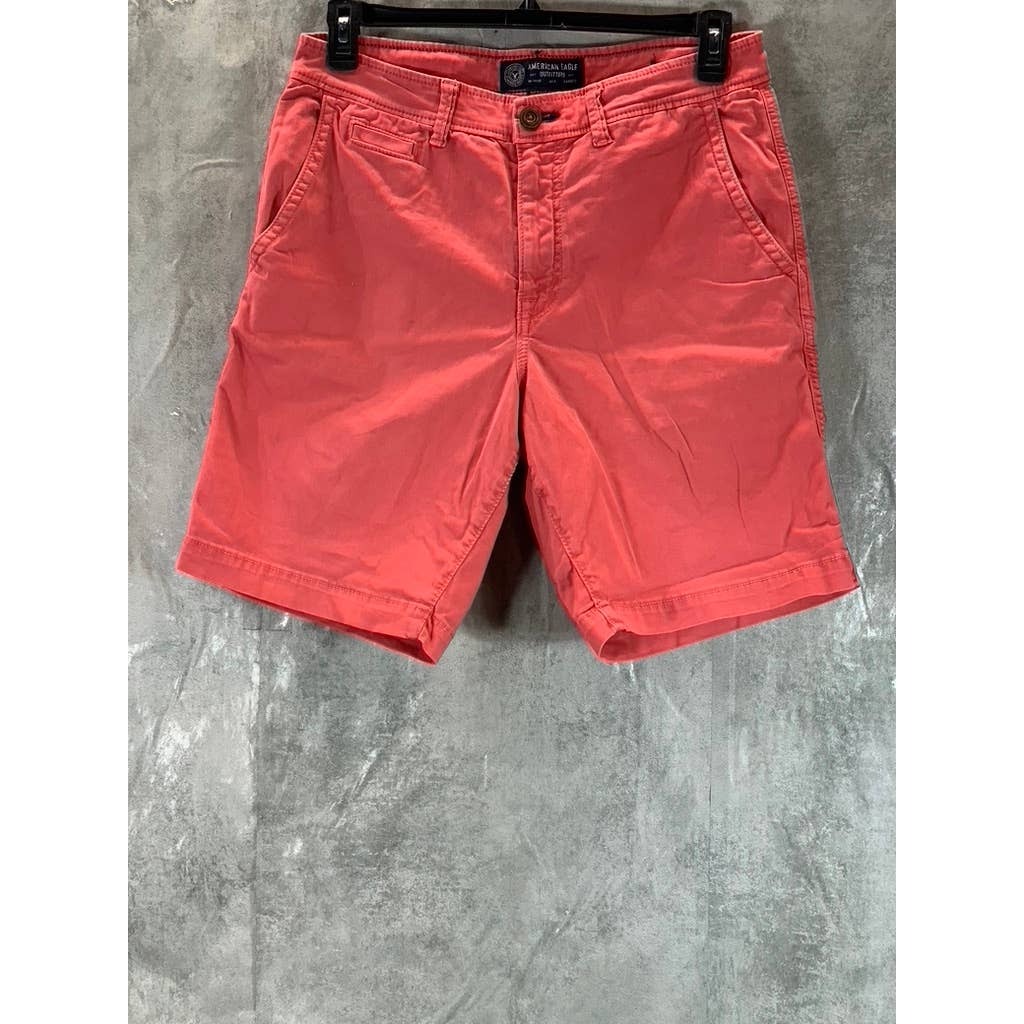 AMERICAN EAGLE OUTFITTERS Men's Coral Active Flex Shorts SZ 32