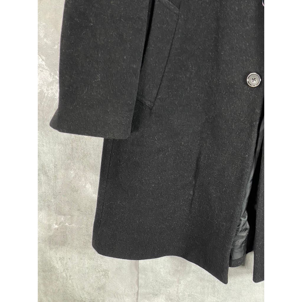 PERRY ELLIS PORTFOLIO Men's Black Wool Blend Three-Button Coat SZ 40S