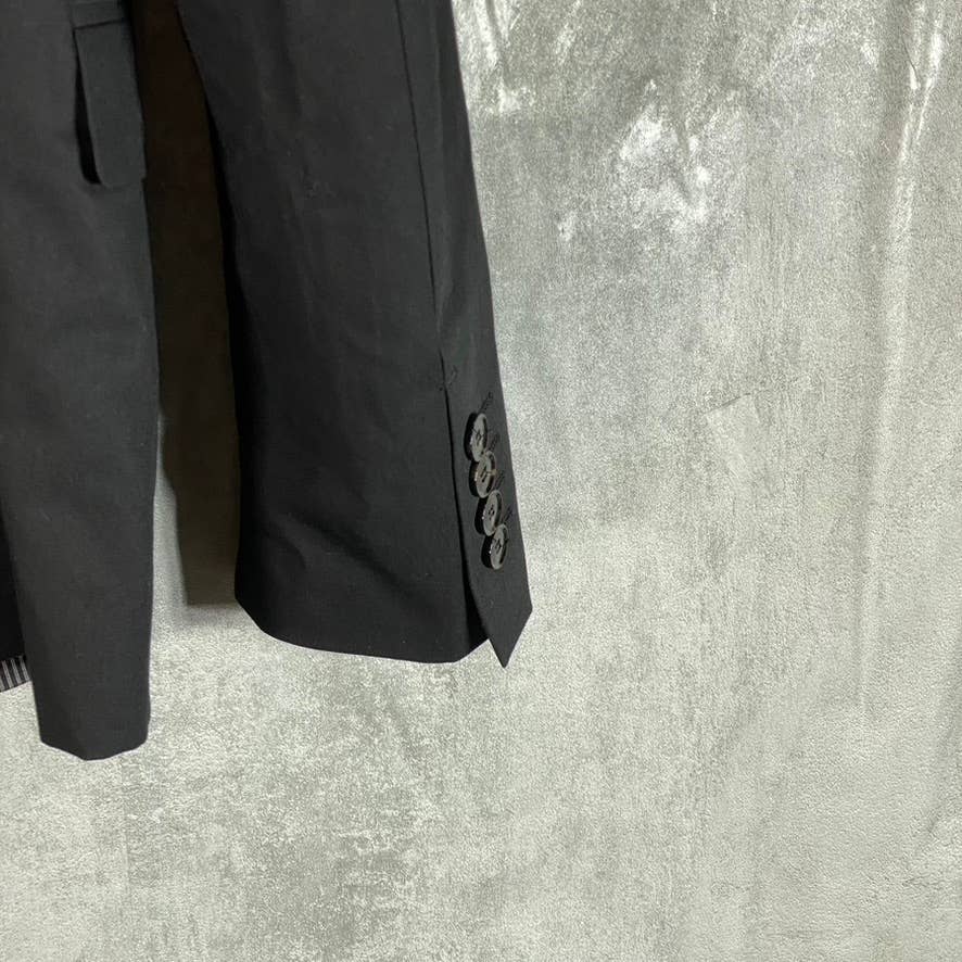 ZARA Men's Black Solid Two-Button Cool Comfort Lapel Collar Basic Blazer SZ 35