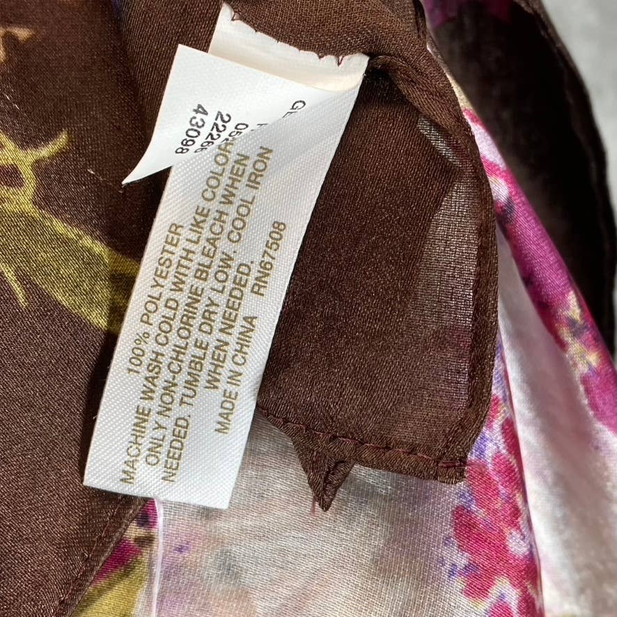 GIANI BERNINI Women's Berry Floral Loop Square Scarf SZ OS