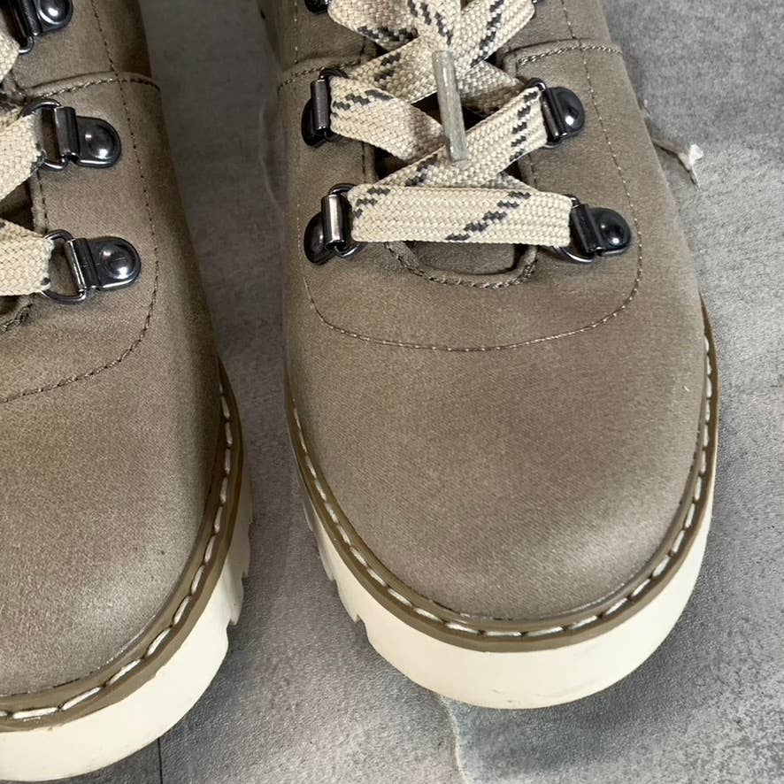 CLIFFS By White Mountain Women's Ice/Fabric Connie Lace-Up Ankle Boots SZ 6