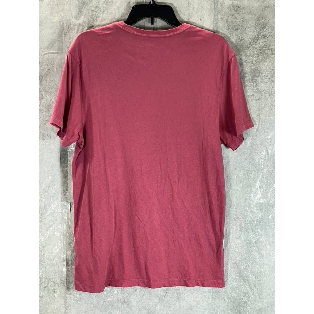 J.CREW Men's Burgundy Slim Washed Crewneck Short Sleeve T-Shirt SZ M