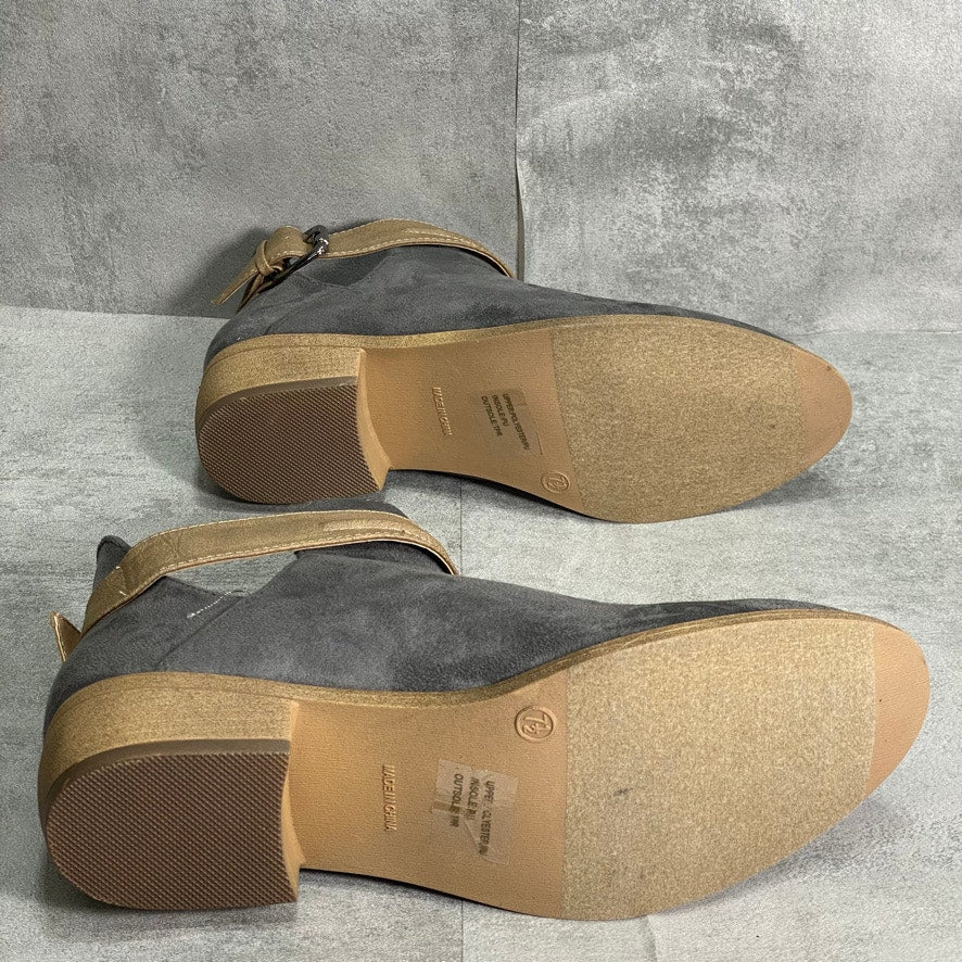 JOURNEE COLLECTION Gray Mavrik Bootie SZ 7.5