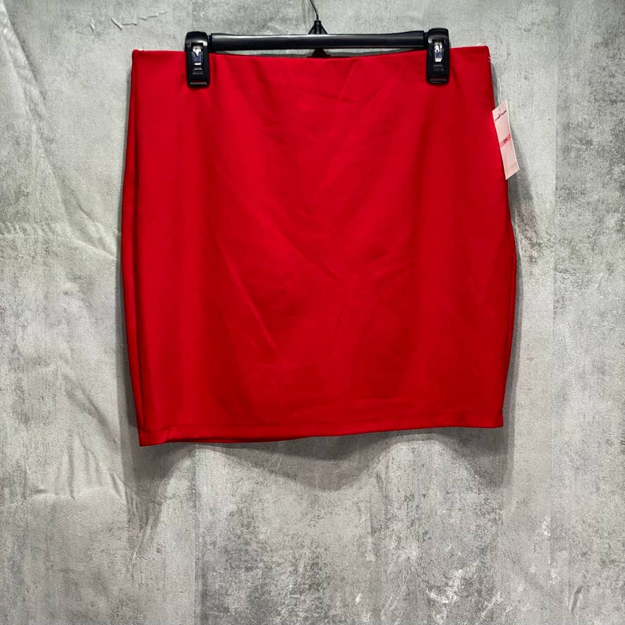 B. DARLIN Red Bodycon Mini Skirt SZ 13/14