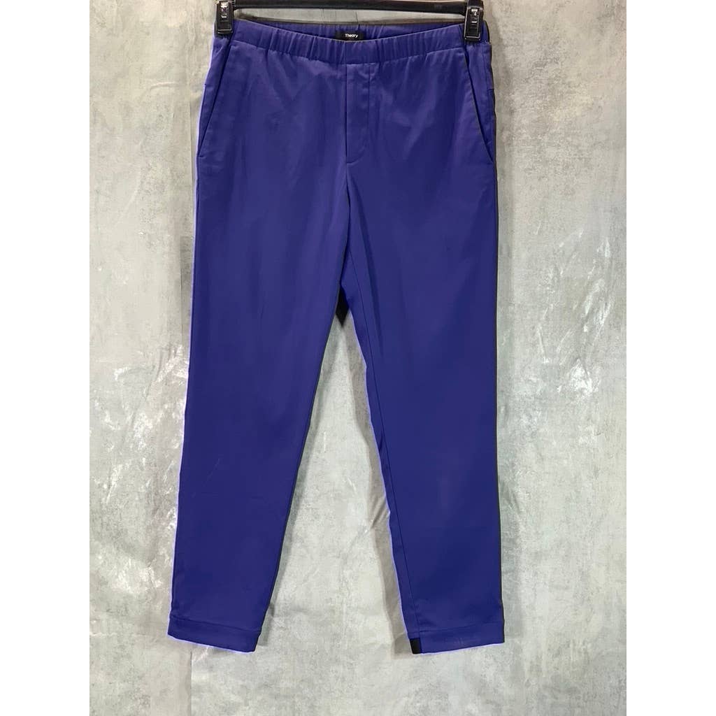 THEORY Men's Blue Rem Neoteric Slim-Fit Pull-On Drawstring Pants SZ S