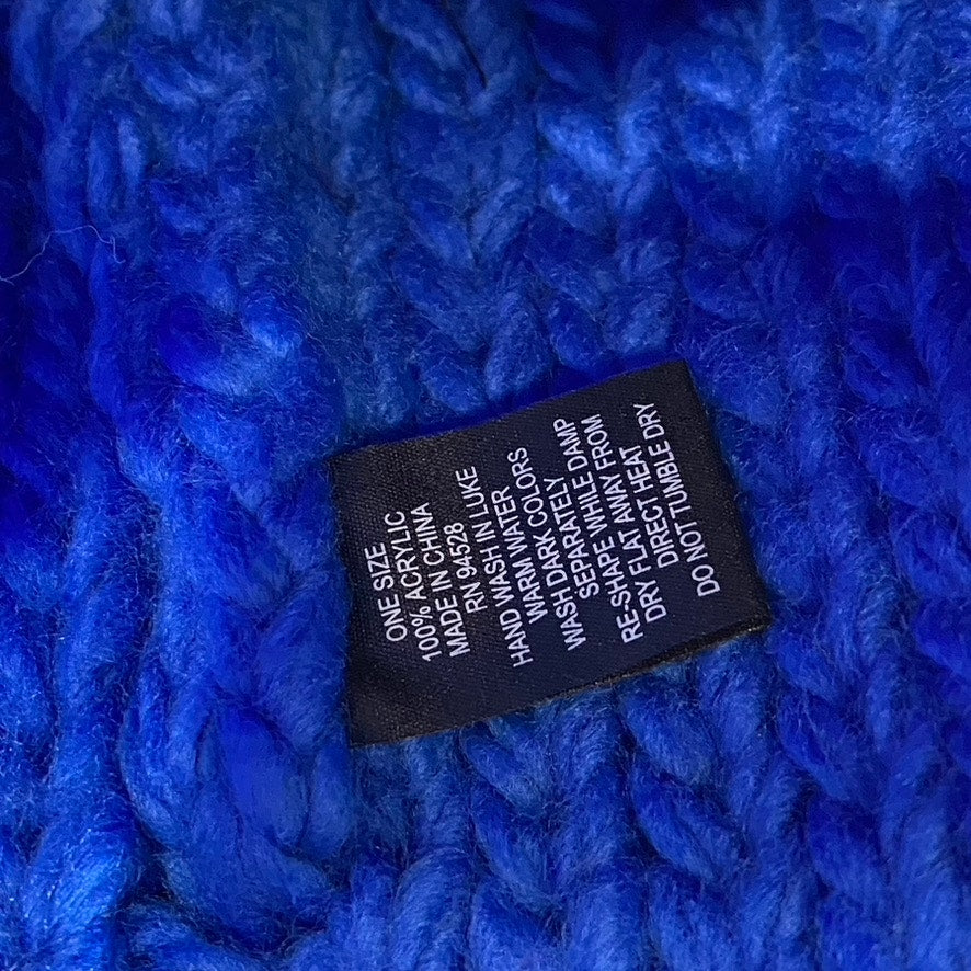 MODENA New York Women's Blue Knit Cuffed Beanie SZ OS