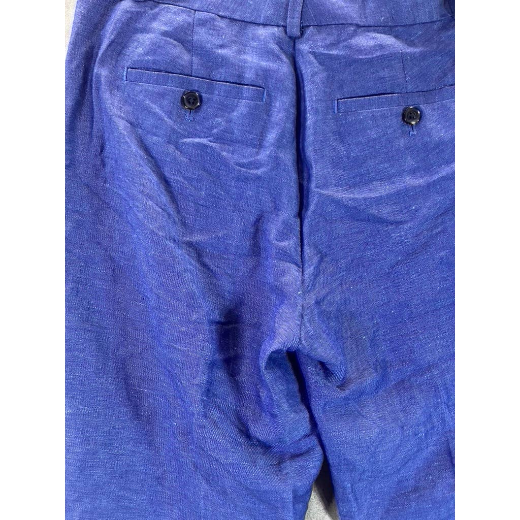 BANANA REPUBLIC Women's Petite Royal Blue Avery Straight Pant SZ 8P