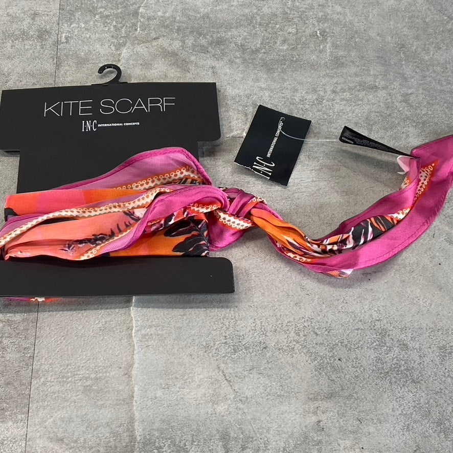 INC INTERNATIONAL CONCEPTS Women's Fuschia Palm-Print Kite Scarf SZ OS
