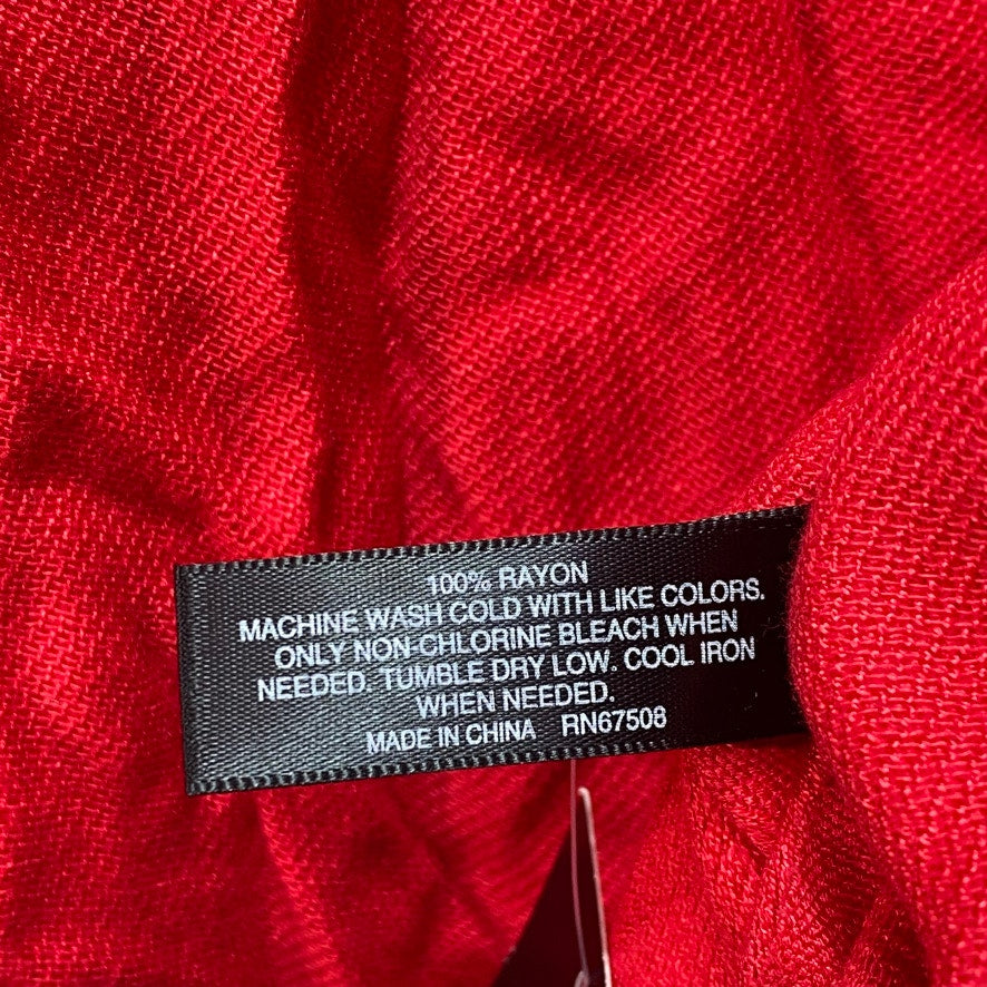 INC INTERNATIONAL CONCEPTS Red Wrap & Scarf OS