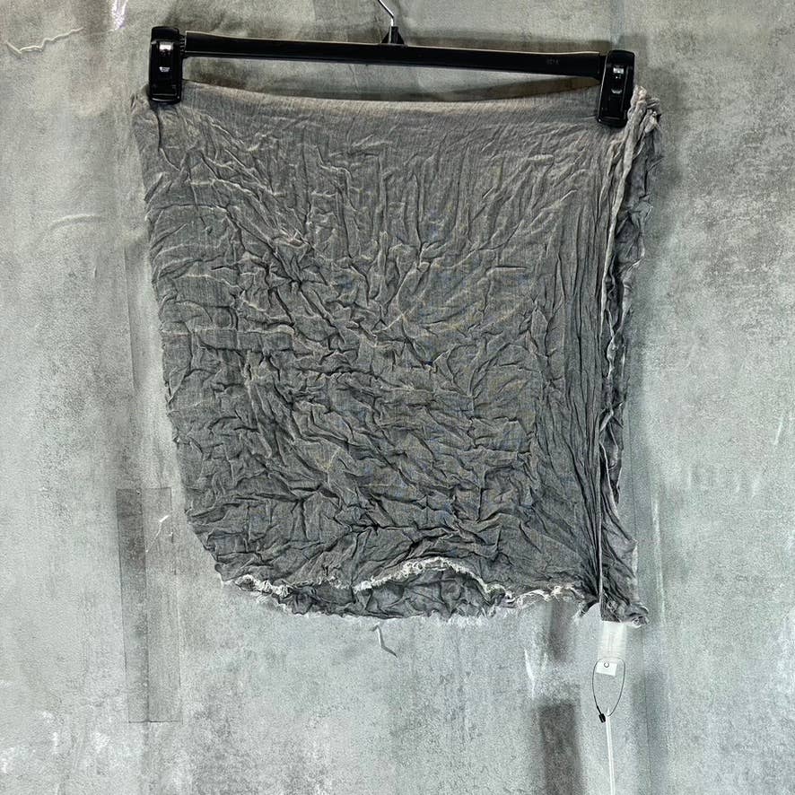 CALVIN KLEIN Women's Black Chambray Woven Scarf SZ OS