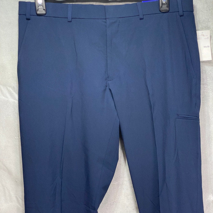 PERRY ELLIS Solid Blue Suit Pants SZ 36X30