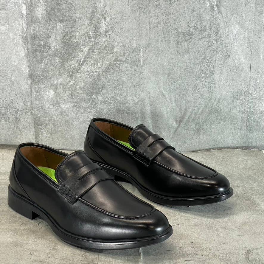 VANCE CO. Men's Wide Width Black Keith Slip-On Penny Loafers SZ 8W