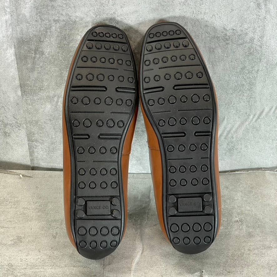 VANCE CO. Men's Chestnut Faux-Leather Mitch Slip-On Loafers SZ 10.5