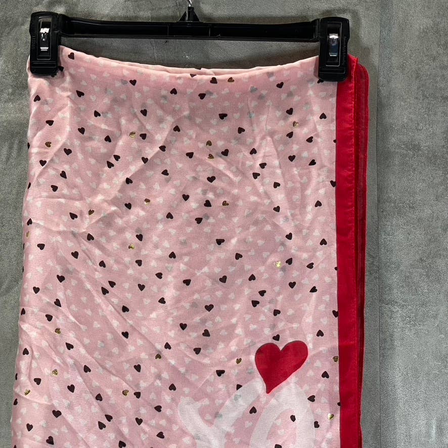 GIANI BERNINI Women's Red/Pink XO Printed Wrap Scarf SZ OS