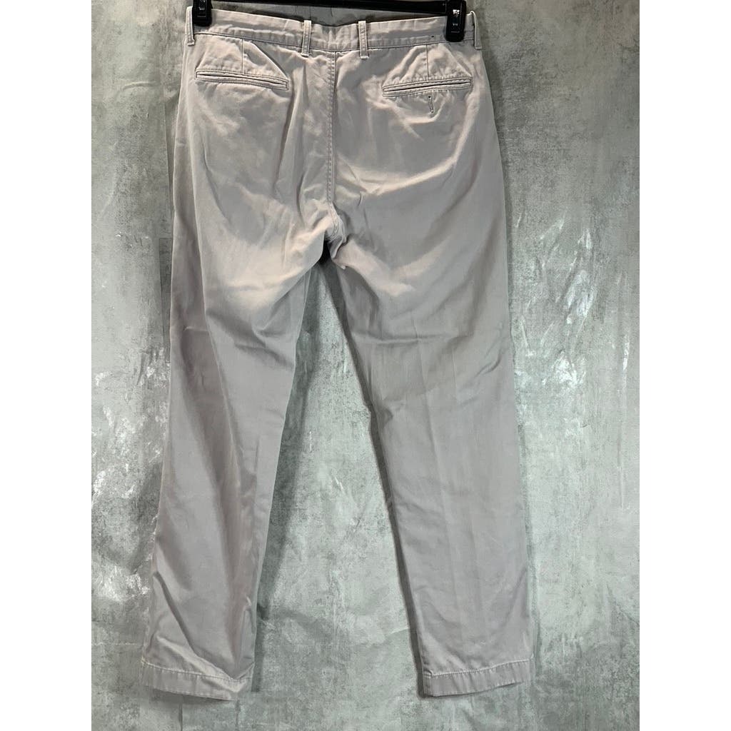 J.CREW Men's Light Gray The Sutton Straight-Leg Chino Pants SZ 33X32