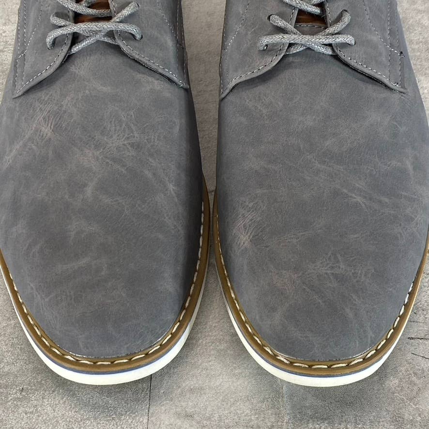 RESERVED FOOTWEAR NEW YORK Men's Grey Vertigo Lace-Up Oxford Shoes SZ 9