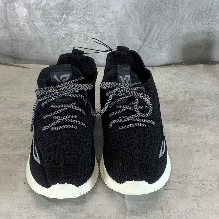 XRAY FOOTWEAR Men's Black/Gray Knit Breathable Niko Lace-Up Sneakers SZ 9
