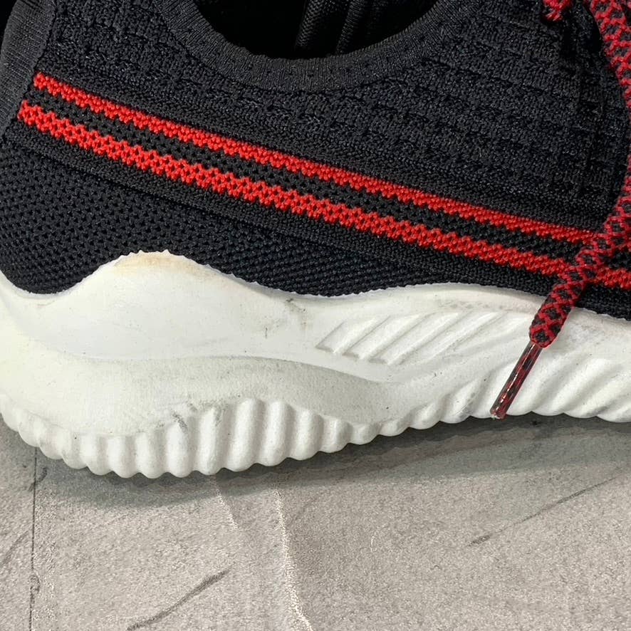 XRAY FOOTWEAR Men's Black/Red Knit Breathable Niko Lace-Up Sneakers SZ 8