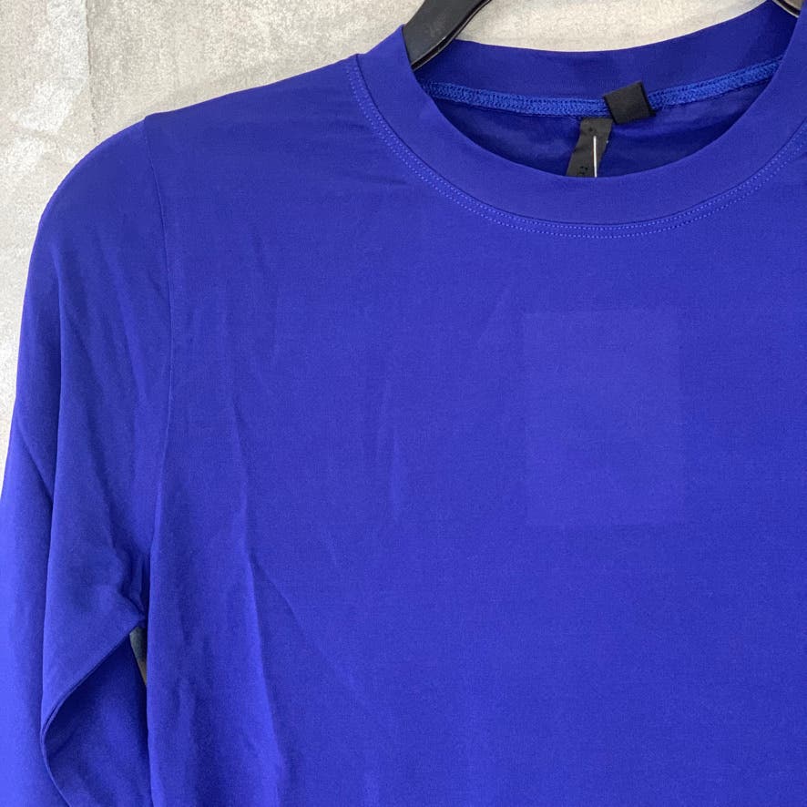 TOPSHOP Boutique Solid Royal Blue 3/4 Sleeve Top SZ 2