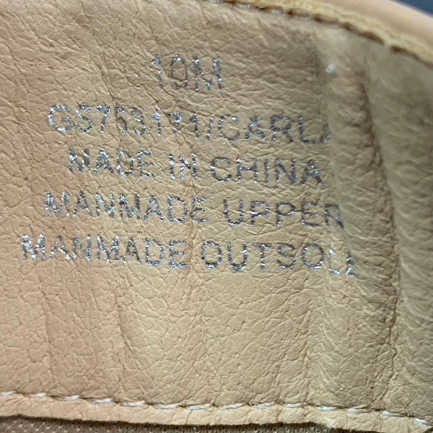 MIA Women's Nude Stretch Carla Round-Toe Side-Zip Ankle Boots SZ 10