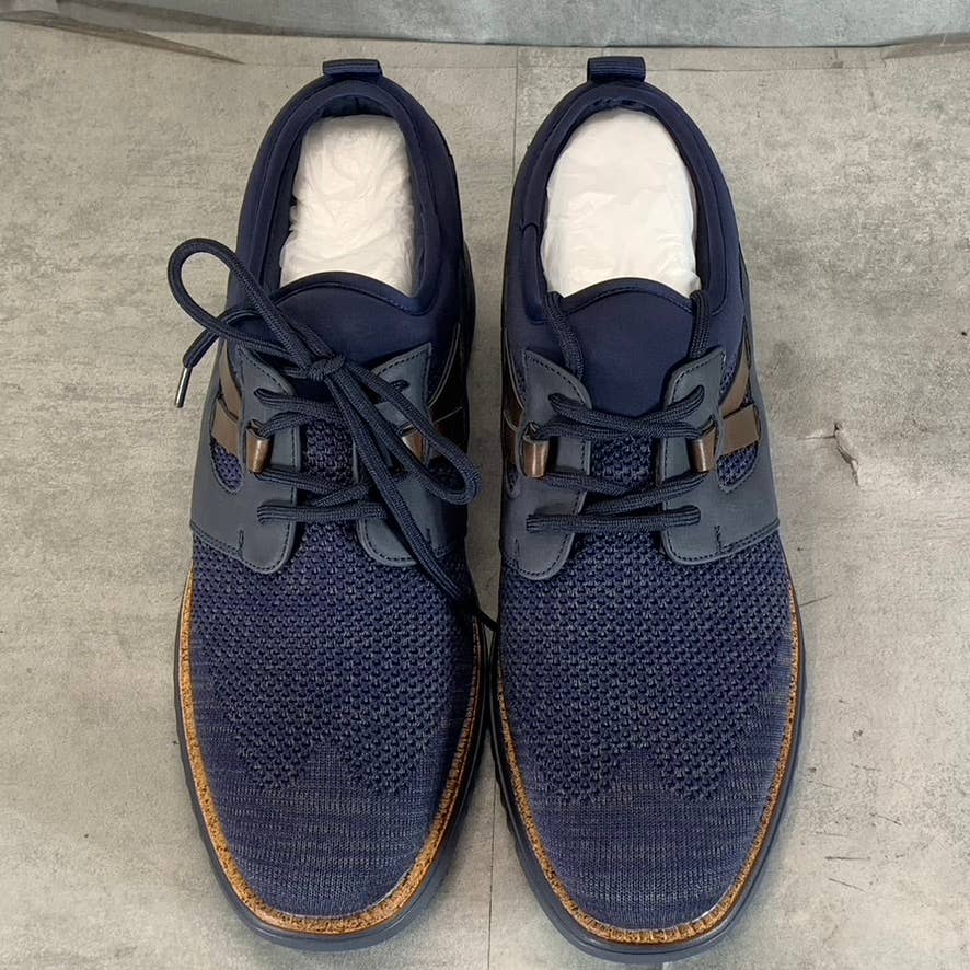 VANCE CO. Men's Navy Claxton Tru Comfort Foam Knit Lace-Up Sneakers SZ 11.5