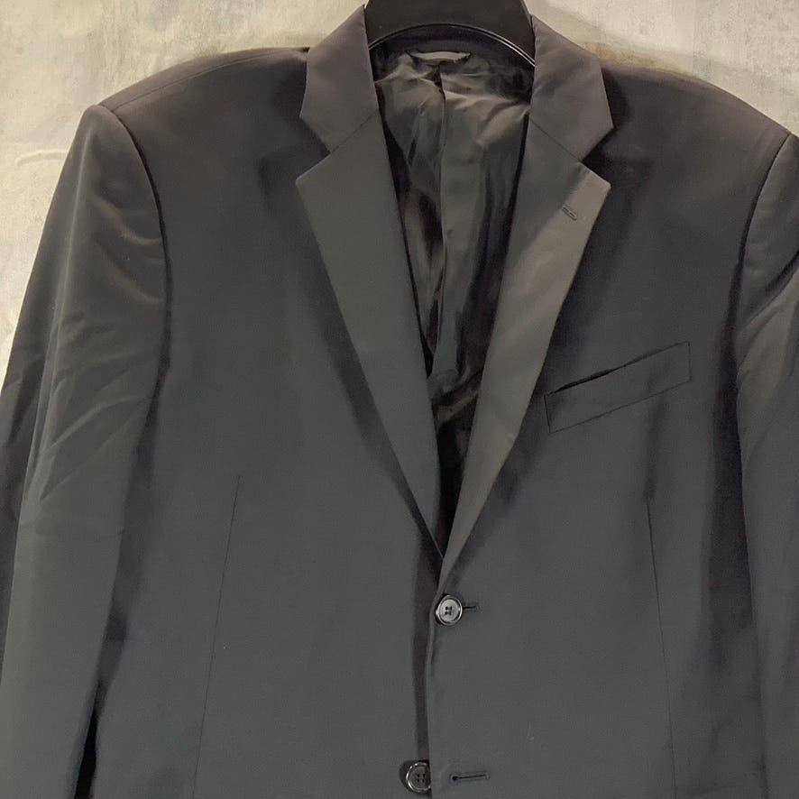 GIORGIO ARMANI Men's Black Solid Basic Two-Button Wool Sport Coat SZ 54 (US 44R)
